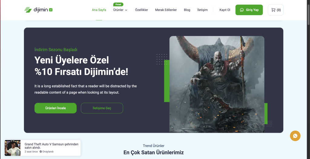 E-Pin Sitesi Scripti Örnek