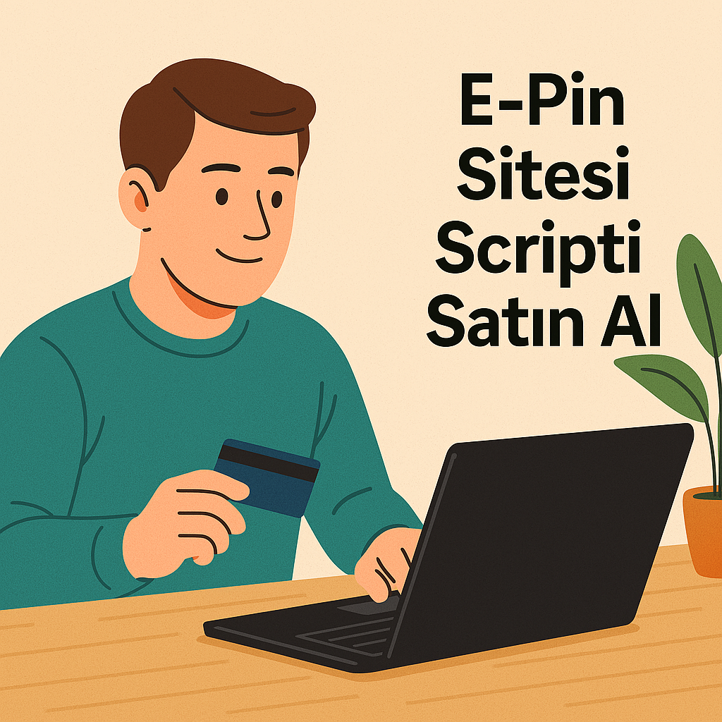 E-Pin ve Dijital Ürün Yazılımı Sitesi Scripti Tasarımı Satın Al​