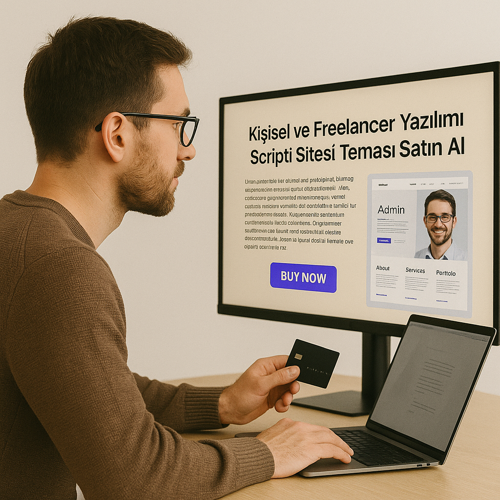 Kişisel ve Freelancer Yazılımı Sitesi Scripti Tasarımı Satın Al​