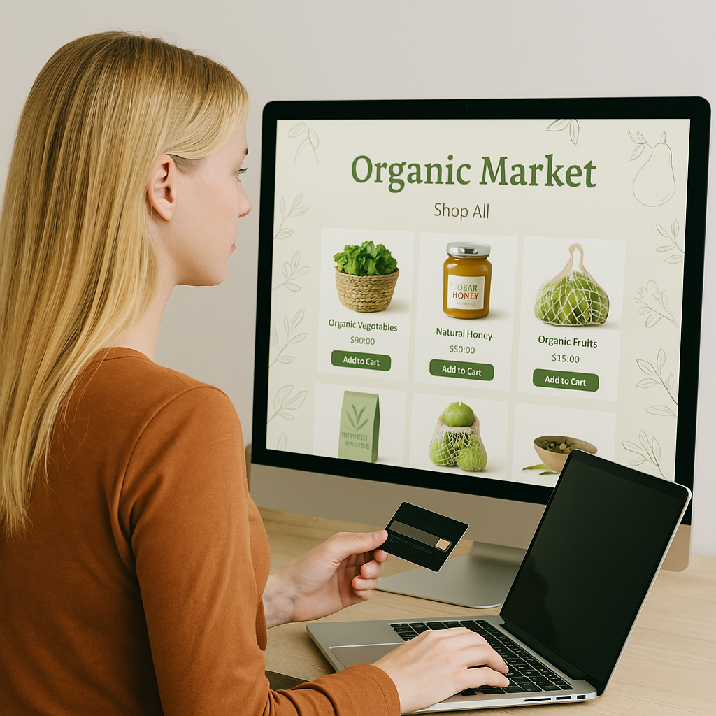 Organik Ürün E-Ticaret Yazılımı Sitesi Scripti Tasarımı Satın Al​